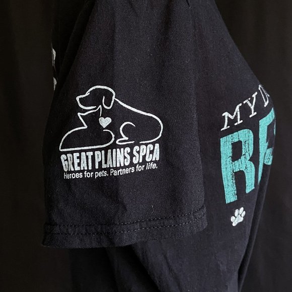My Dog Rescued Me Great Plains SPCA T-Shirt - Picture 2 of 4